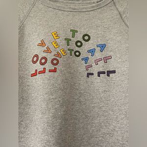 Madewell X Human Rights Campaign Love To All Sweatshirt Size Large